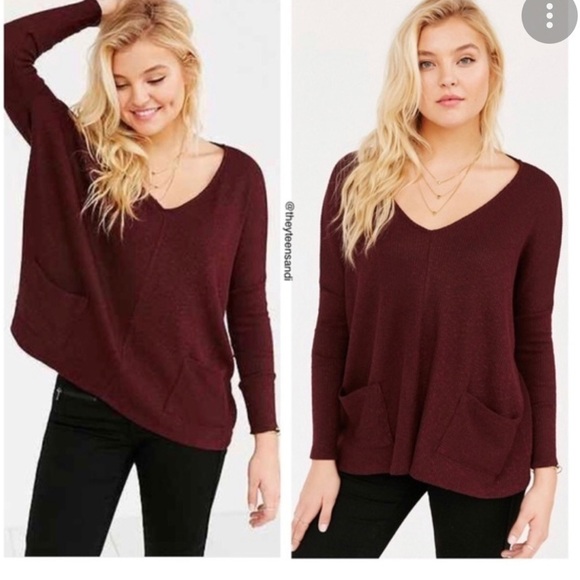 Urban Outfitters BDG Mia Pocket Pullover Sweater Top Small - Picture 1 of 7